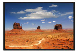 Gerahmter Kunstdruck Monumente Valley Navajo National Monument