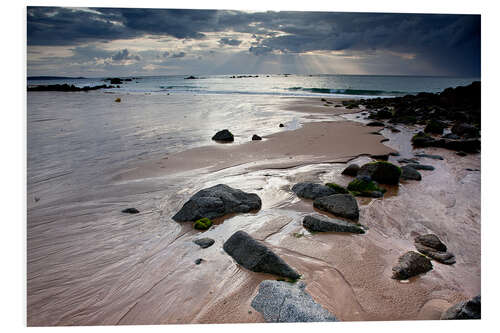 Foam board print Evening in Brittany