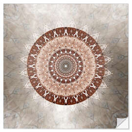 Wandsticker Mandala Sanftmut