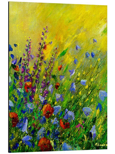 Aluminium print Bright flower meadow