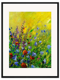 Gerahmter Kunstdruck Strahlende Blumenwiese