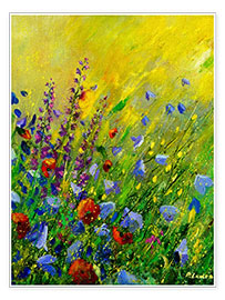 Reprodução Bright flower meadow - Pol Ledent