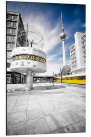 Magnettafel Alexanderplatz Berlin Weltzeituhr