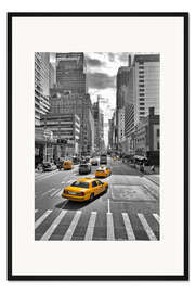 Gerahmter Kunstdruck New York Yellow Cab