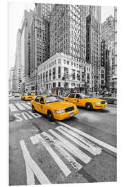 Hartschaumbild New York Yellow Cab