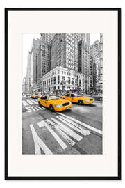 Gerahmter Kunstdruck New York Yellow Cab