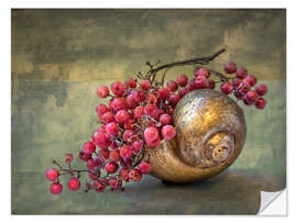 Wall sticker the golden snail