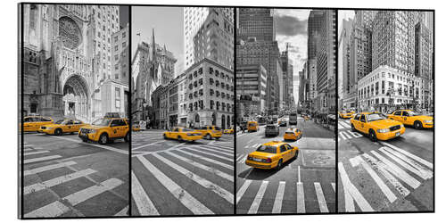 Acrylic print New York Cab Collage