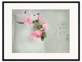 Gerahmter Kunstdruck roses&amp;berries