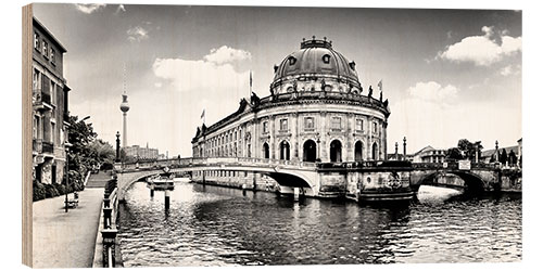 Wood print Berlin City Museum sw