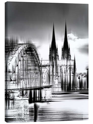 Canvas print Köln sw