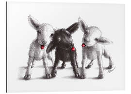 Magnettafel freche schafe