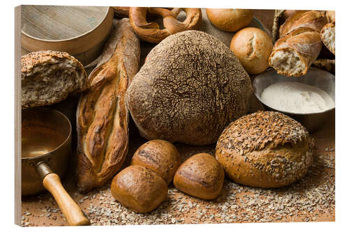 Cuadro de madera The Baker's Bread