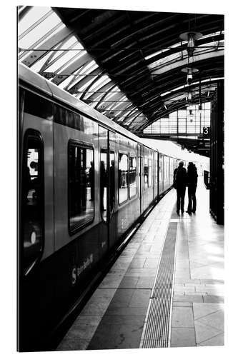 Gallery print S-Bahn Berlin black and white photo