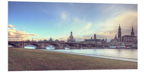 Stampa su PVC Dresden, as viewed by Canaletto earlier