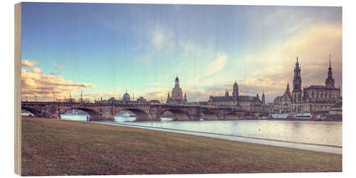 Holzbild Dresden, Canaletto-Blick