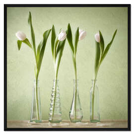 Gerahmter Kunstdruck warten auf den Frühling 2