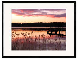 Impression artistique encadrée Lac Müritz, plateau des lacs mecklembourgeois