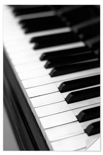 Selvklæbende plakat Piano
