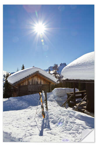 Wandsticker Winterlandschaft