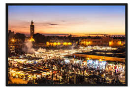 Gerahmter Kunstdruck Marrakesch, Marokko