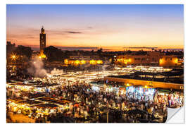 Naklejka na ścianę Marrakech, Marocco