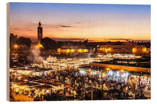 Hout print Marrakech, Marocco