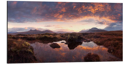 Aluminiumsbilde Scotland - Highland Sunrise