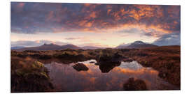 Foam board print Scotland - Highland Sunrise