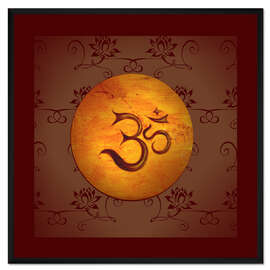 Gerahmter Kunstdruck Om Lotus II