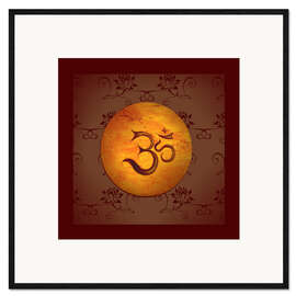 Framed art print Om Lotus II