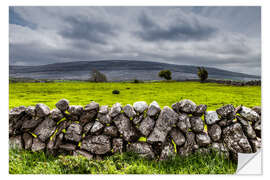 Selvklebende plakat Irland - Burren County