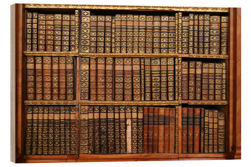 Cuadro de madera Books