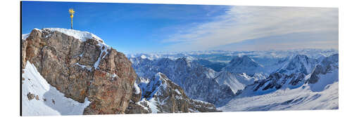 Aluminium print Zugspitze Summit