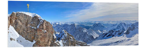 Foam board print Zugspitze Summit