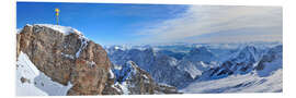 Foam board print Zugspitze Summit