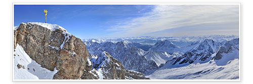 Poster Gipfel Zugspitze