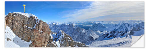 Naklejka na ścianę Zugspitze Summit