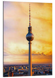 Tableau en aluminium Fernsehturm à Berlin