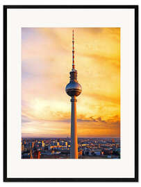 Inramat konsttryck Berlin television tower