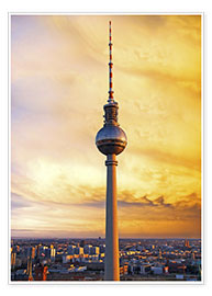 Tableau  Fernsehturm à Berlin - bildpics