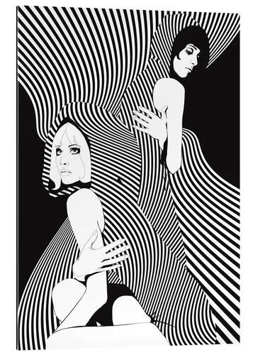 Gallery print Op Art Chicks