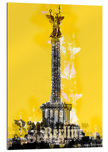 Galleritryck Berlin Victory Column (on Yellow)