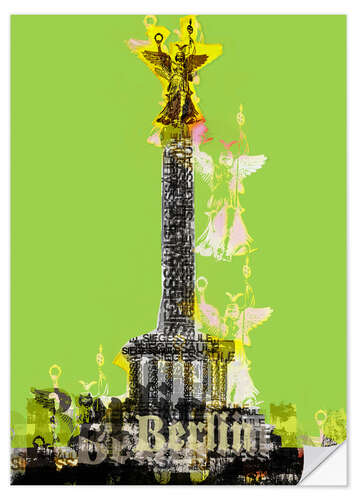 Wall sticker Berlin Victory Column (on Green)