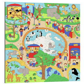 Magnettafel Suchbild Tiergarten