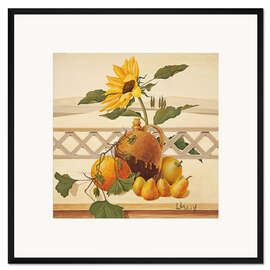 Gerahmter Kunstdruck Herbstliches Stillleben