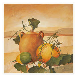 Wall print  Pumpkin and Terracotta - Franz Heigl