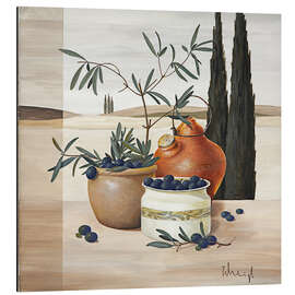 Magnettafel Olivenernte