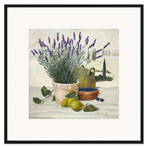 Impression artistique encadrée Sélection provençale