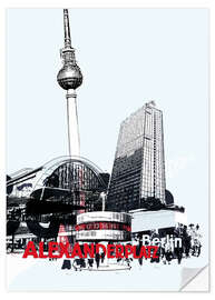 Wandsticker Berlin Alexanderplatz (streetstyle)